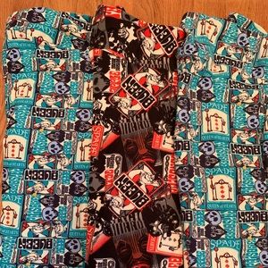 LuLaRoe Disney Leggings Queen of Hearts TC2